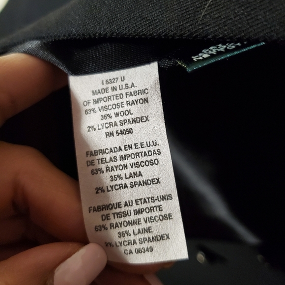 Lauren Ralph Lauren Mandarin Neck Military Style Wool Blazer Size 10 - Picture 8 of 9